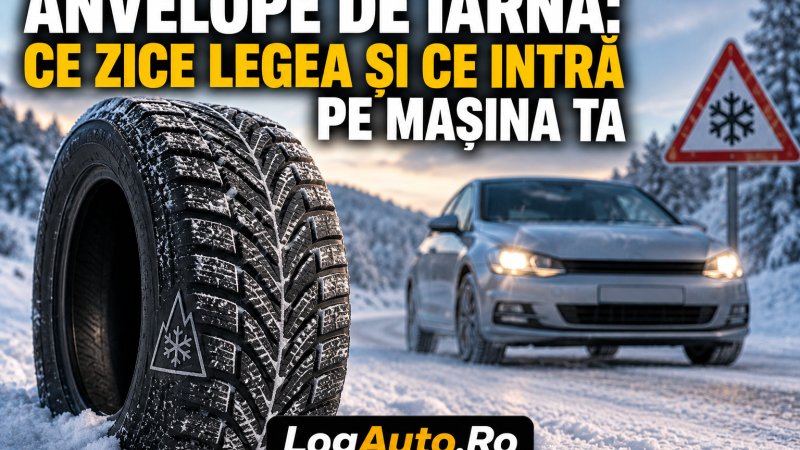 Anvelope de iarnă: ce zice legea și ce intră pe mașina ta