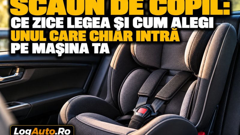 Scaun de copil: ce zice legea și cum alegi unul care chiar intră pe mașina ta
